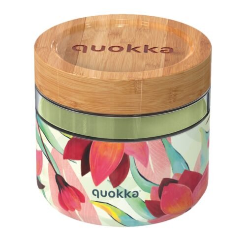 Quokka Skleněná dóza na jídlo Deli 820ml spring
