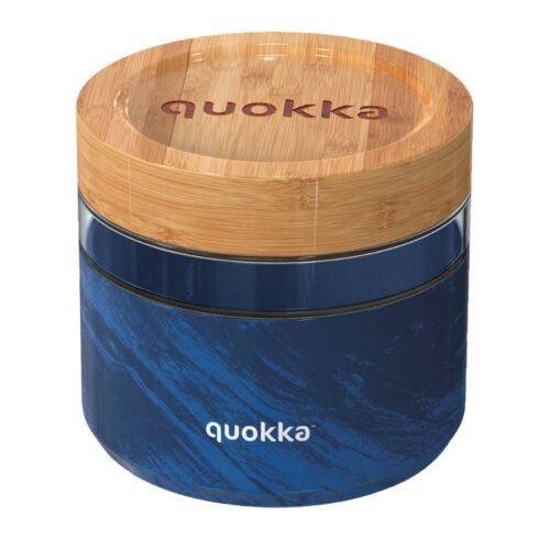 Quokka Skleněná dóza na jídlo Deli 820ml wood grain