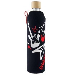 Drink it Skleněná láhev s neoprénovým obalem Rocker 500ml