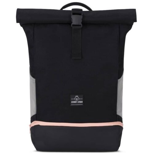 Johnny Urban rolovací batoh Allen Large černo-růžový 22l
