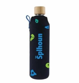 Drink it Skleněná láhev s neoprénovým obalem vlastní popis Horolezec 300ml