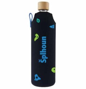 Drink it Skleněná láhev s neoprénovým obalem vlastní popis Horolezec 700ml
