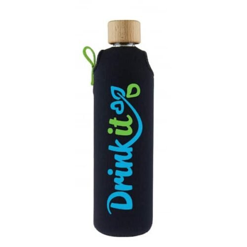 Drink it Skleněná láhev s neoprénovým obalem Sportit 300ml