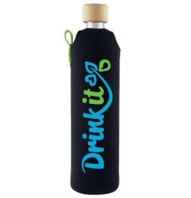 Drink it Skleněná láhev s neoprénovým obalem Sportit 500ml