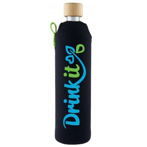 Drink it Skleněná láhev s neoprénovým obalem Sportit 500ml