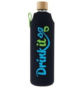 Drink it Skleněná láhev s neoprénovým obalem Sportit 700ml