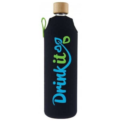 Drink it Skleněná láhev s neoprénovým obalem Sportit 700ml