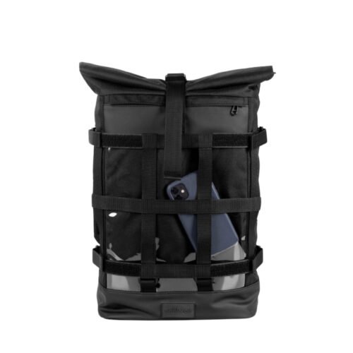Milinal Rolovací batoh se sítí Mesh black gloss 19l
