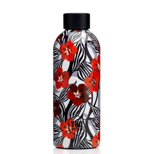 Termoláhev na pití Dual Design You Bottles Zebra Flower 500 ml
