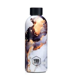 Termoláhev na pití Dual Design You Bottles Gold Marble 500 ml