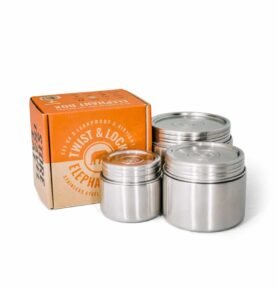 Elephantbox Těsnící plechovky s víčkem Trio 200, 500 a 700ml