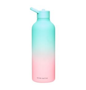 Neon Kactus Velká tritanová láhev tyrkysovo růžová 1,3 litrů