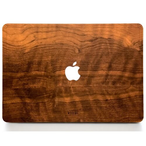 WoodWe Horní a spodní krycí fólie z pravého dřeva Brazilský ořech pro Macbook Air 13" M2