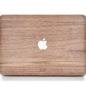 WoodWe Horní a spodní krycí fólie z pravého dřeva Ořech pro Macbook Pro 13" Retina
