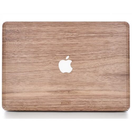WoodWe Horní a spodní krycí fólie z pravého dřeva Ořech pro Macbook Pro 13" s Thunderbolt