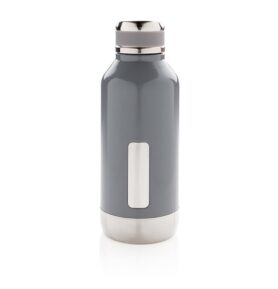 XD Design Nepropustná láhev z nerezové oceli 500 ml šedá