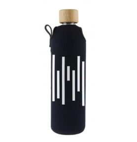 Drink it Skleněná láhev s neoprénovým obalem Barcode 300ml