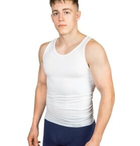 Pánský nátělník VoXX Bamboo Seamless 020 bílá L-XL
