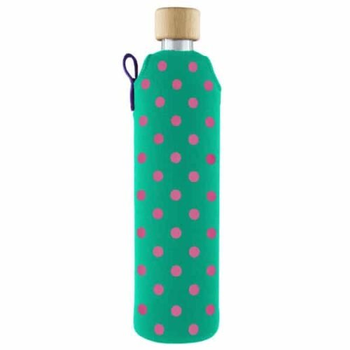 Drink it Skleněná láhev s neoprénovým obalem Bublinka 500ml
