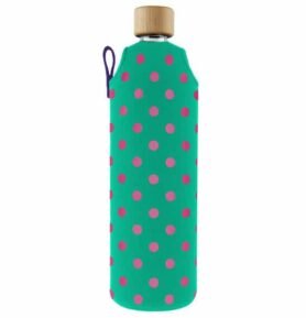 Drink it Skleněná láhev s neoprénovým obalem Bublinka 700ml