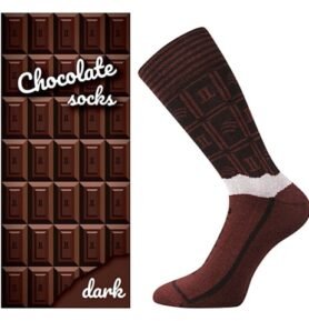 Dárková krabička ponožek Lonka CHOCOLATE dark 42-45 (28-30)