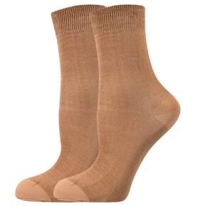 Dámské punčochové ponožky COTTON socks 60 DEN beige 39-42 (26-28)