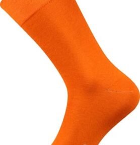Barevné společenské ponožky Lonka DECOLOR oranžová 43-46 (29-31)