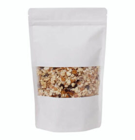 Doypack sáček 180*290 mm, 1000 ml, bílý s okénkem, 100 ks