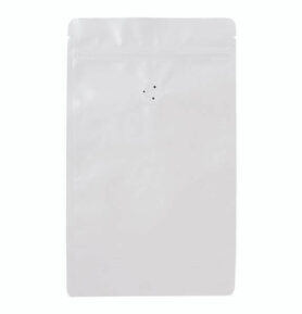 Doypack sáček s ventilem 160*270 mm, 250 g, bílý mat, 10 ks