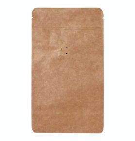 Doypack sáček s ventilem, 130*225 mm, 150 g, KRAFT/AL/PE - 10 ks