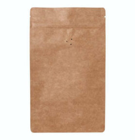 Doypack sáček s ventilem, 160*270 mm, 250 g, KRAFT/AL/PE - 10 ks