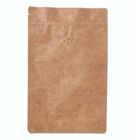 Doypack sáček s ventilem, 180*290 mm, 500 g, KRAFT/AL/PE - 10 ks