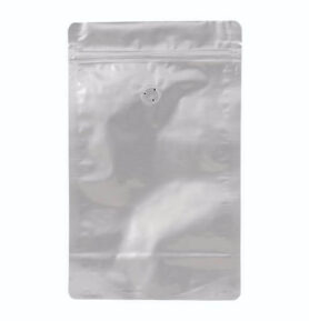 Doypack sáček s ventilem, 180*290 mm, 500 g, ALU lesklý, 10 ks
