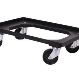 ESD vozík pod přepravky 600*400 mm, 4 otočná kolečka