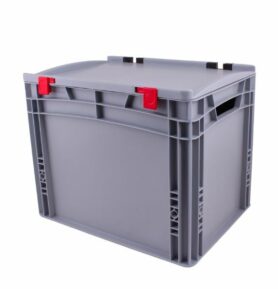 Tavobal Euro přepravka s víkem 400*300*320 mm, šedá