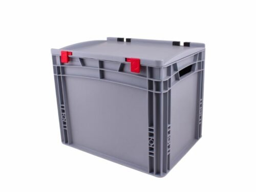 Tavobal Euro přepravka s víkem 400*300*320 mm, šedá