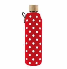 Drink it Skleněná láhev s neoprénovým obalem Ferda 300ml