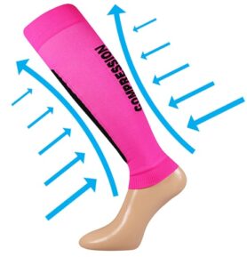 Kompresní návlek VoXX FLEX neon růžová L-XL