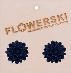 Náušnice - FLOWERSKI BLUEBERRY BLUEBERRY
