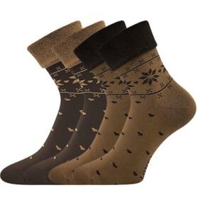 Ponožky FROTANA caffee brown 39-42 (26-28)
