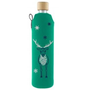 Drink it Skleněná láhev s neoprénovým obalem Jelen 500ml