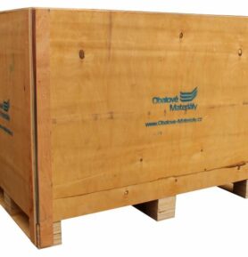 Dřevěný box S6 - 1208*808*912mm, skládací bedna s ližinou, překližka