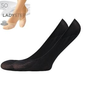 Punčochové ťapky LADY STEP 50 DEN / 2 páry nero uni