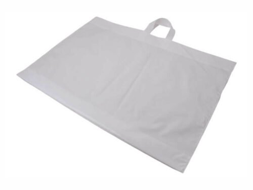 Taška LDPE 70*50 cm s páskovým uchem BÍLÁ