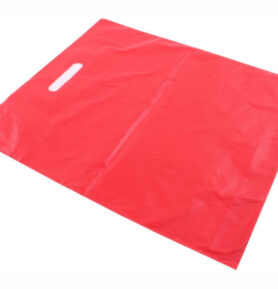 Taška LDPE 38*45+5 cm průhmat ČERVENÁ, cena za 1 kus