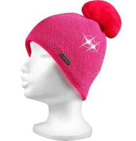 Zimní teplá čepice VoXX MOKKI magenta/stříbrná uni