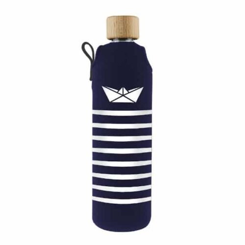 Drink it Skleněná láhev s neoprénovým obalem Námořník 300ml