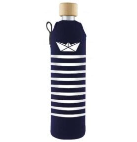 Drink it Skleněná láhev s neoprénovým obalem Námořník 500ml