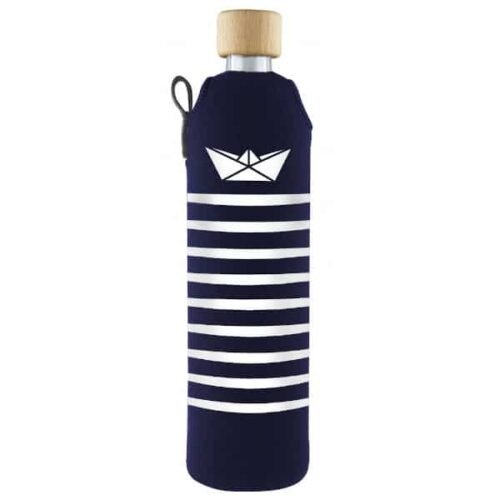Drink it Skleněná láhev s neoprénovým obalem Námořník 500ml