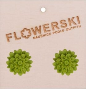 Náušnice - FLOWERSKI GREEN APPLE GREEN APPLE